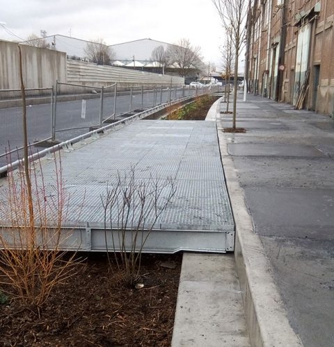 réalisation voie de desserte levé et plans de récolement